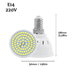 5pcs/lot Lampada LED Bulb GU10 E27 E14 MR16 3W 5W 7W 220V 240V Bombillas LED Lamp SMD 2835 48LED 60LED 80LED Spotlight
