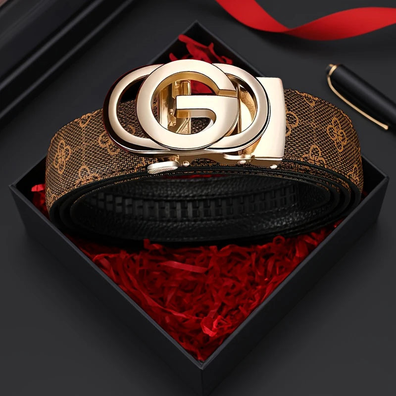 Youth Belt, Brand Belt, Men's Belt, High Quality Men's Luxury Belt, Male Buckle, Metal Automatic Buckle