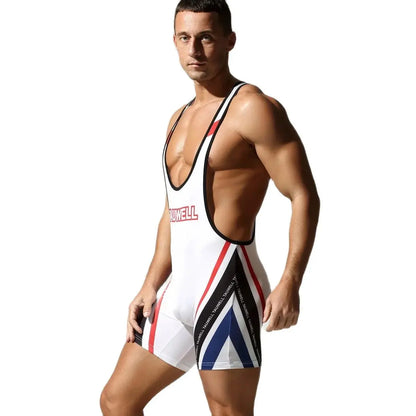 Men's Seamless Body Shaping Bodysuit, Sexy One-Piece Gym Vest, Rompers, Comfortable Home Jumpsuit