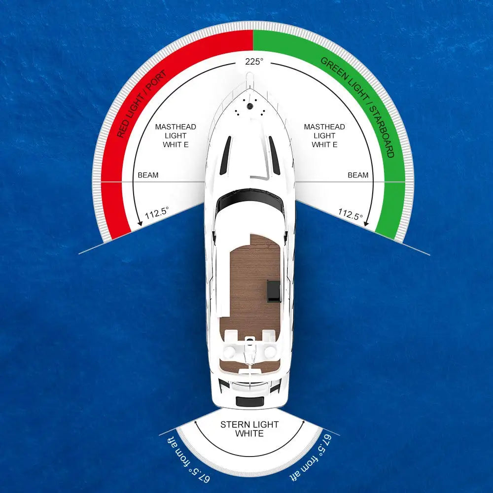NEW Fold Down 360 Degree LED Boat Navigation Light for Yacht Marine Anchor Light 12~24 V Sailing Signal Light  Boat Accessories