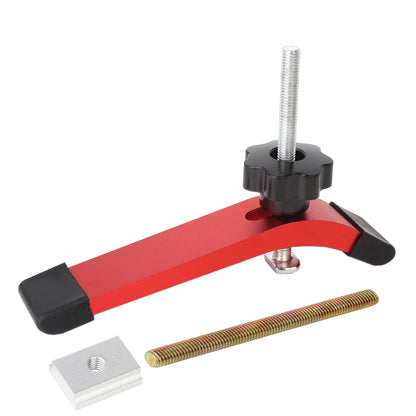 Quick Acting T-Track Hold Down Clamp with T Bolts Slider Aluminum Alloy Woodworking Clamps for Routers Drill Presses Table Saw