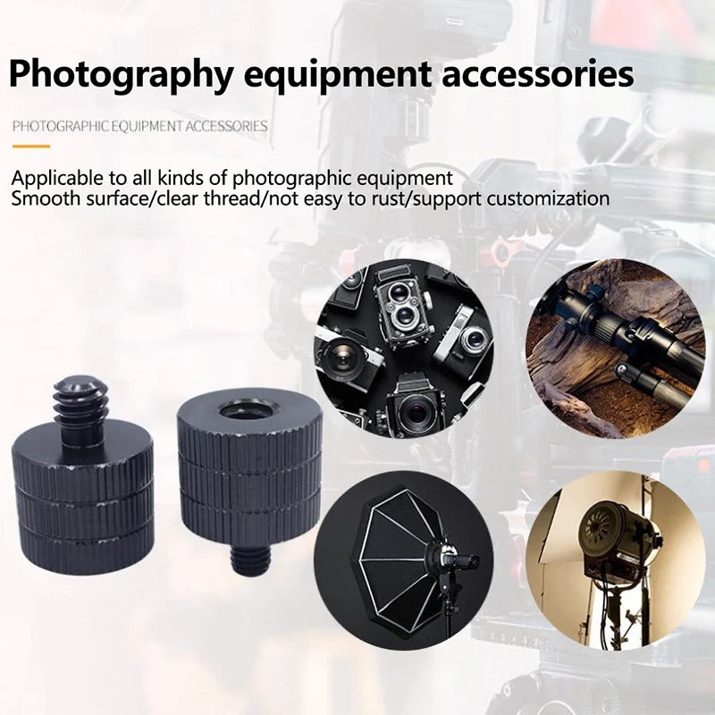 1/4 to M4 M5 M6 M8 M10 Conversion Screw 3/8" Male to Female Thread Screw Mount Converter Standard 1/4 Mount Adapter Screw