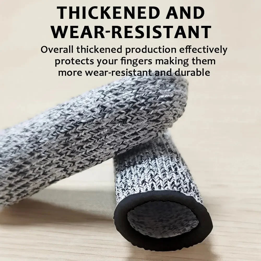 10Pcs, Anti-Cut Finger Cover, Finger Protector Sleeve, Level 5 High-Strength Safety Flexible Anti Cut Fingertip Gloves, Kitchen Tool