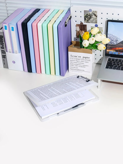 1Pc, A4 writing board file box, 2-in-1 A4 document and photo multifunctional storage box, portable organization tool for office