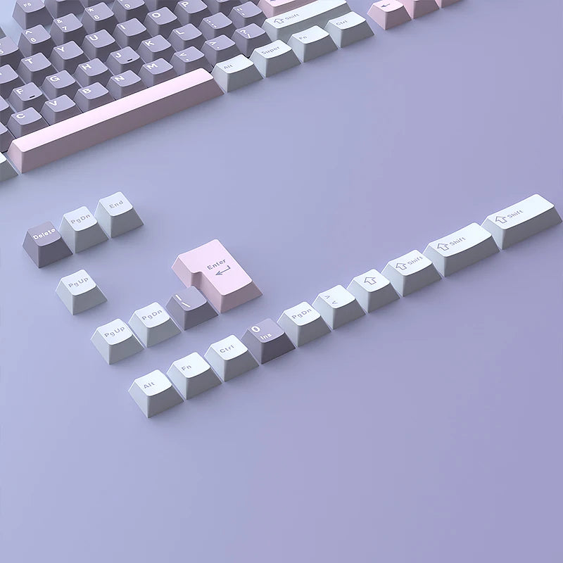 126 Keys Double Shot PBT Cherry Keycaps Mechanical Game Keyboard Wireless for MX Switch Keycap GMK67 GMK87 GMK61 Keyboard Keycap