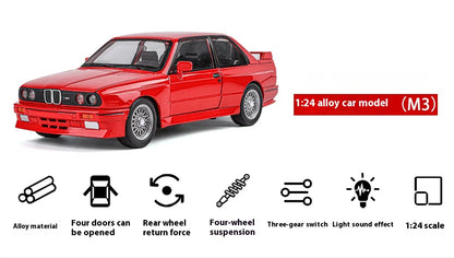 1:24 M3 E30 IM Alloy Miniature Car, Diecast Metal Model Collection Hobbies, Birthday Present With Friend Decoration Classic Car GT