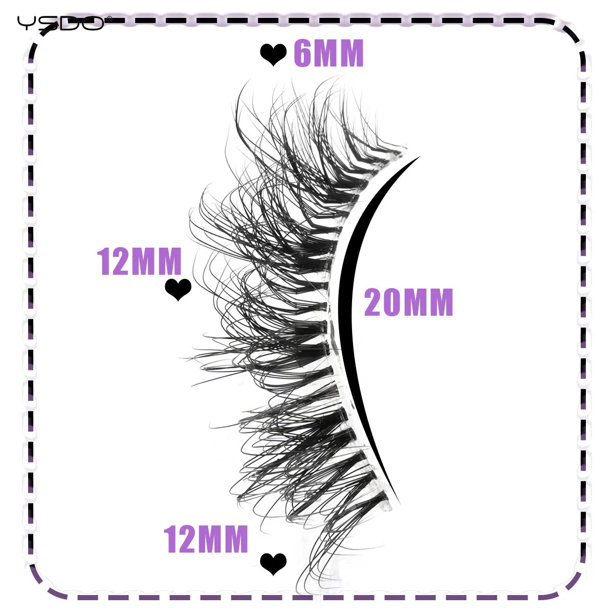 YSDO 5/10 Pairs Half Lashes Cat Eyelashes Soft Natural Clear Band False Lashes Natural Wispy Faux 3d Mink Eyelashes Makeup Tools
