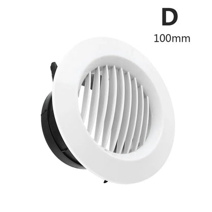 Various Shapes 100/150mm Round Ducting Ventilation Cover Air Vent Extract Valve Grille Air Circulation Vents Cover