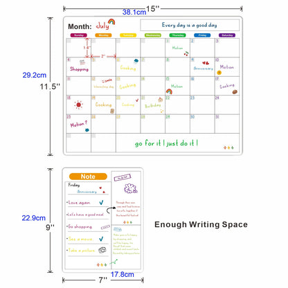 Magnetic Calendar For Fridge Monthly Weekly Planner Calendar Table Dry Erase Whiteboard Fridge Sticker Message Board Menu