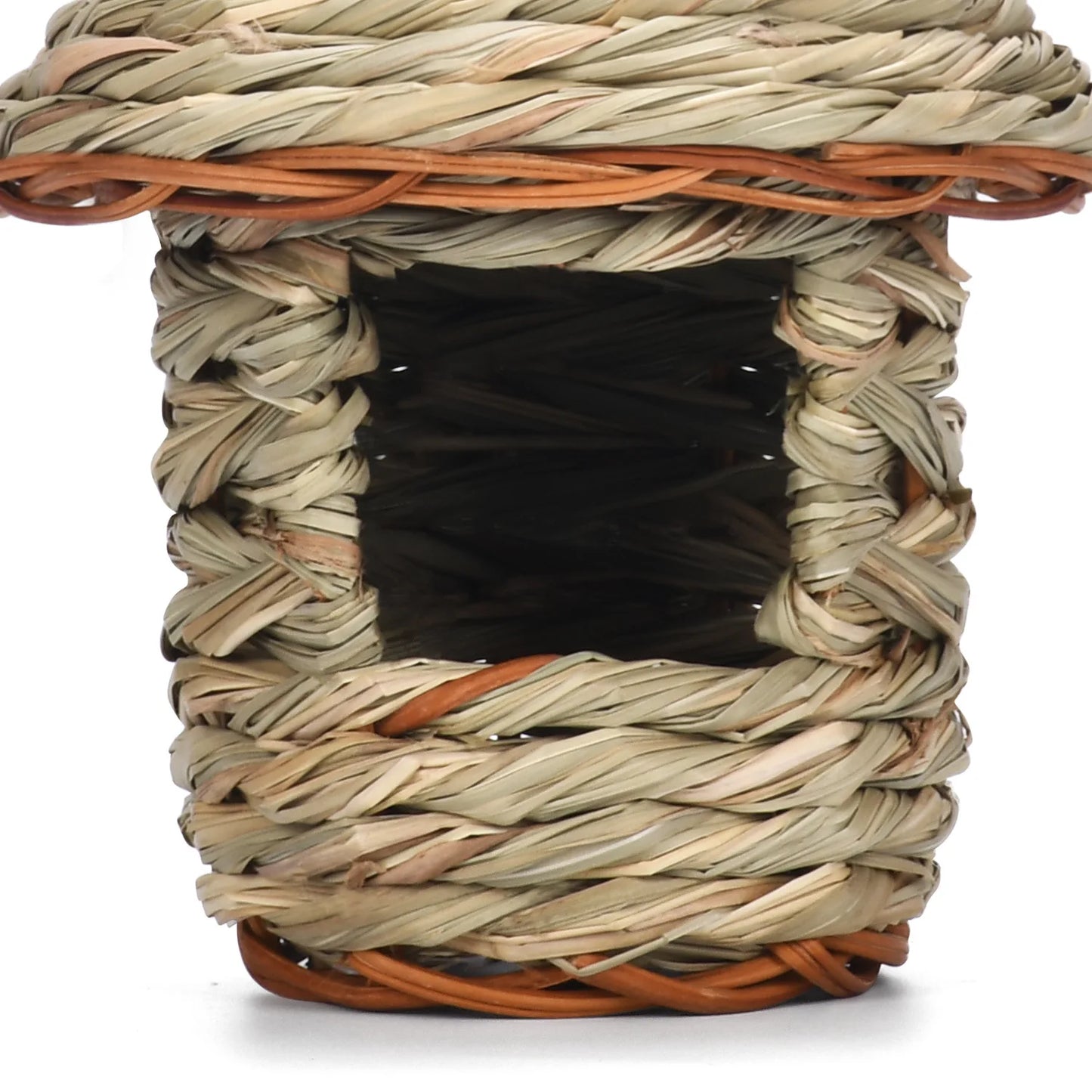 Outdoor Ecological Handmade Straw Parrot Bird Nest Creative Birdcage Ornament Supplies Garden Decoration Birdhouse Pastoral Style