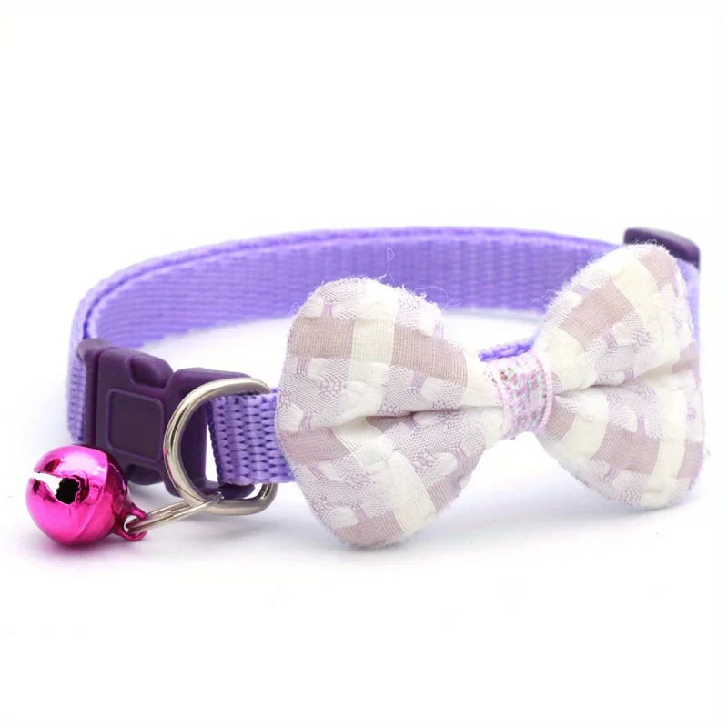 1 Piece, Adjustable Plaid Cat Collar Tie Knot, Perfect for Festive Dressing and Everyday Wear