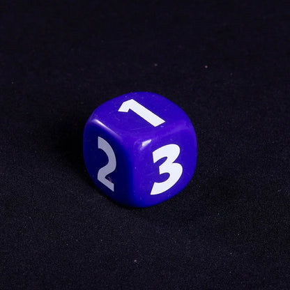 10Pieces Number 1 2 3 123 D6 14mm Acrylic Dice 6-sides Dices For Board Game Cubes 6 Colors learning game accessories