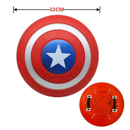3-12Y Boy's Costume Superhero Roleplay Onesie School Performance Outfit with Mask and Shield Toy Gift