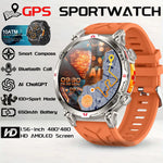 2026 New Outdoor GPS Sports Smartwatches Men Compass 10ATM Waterproof 24/7 Health Monitoring ChatGPT Bluetooth Call Smart Watch