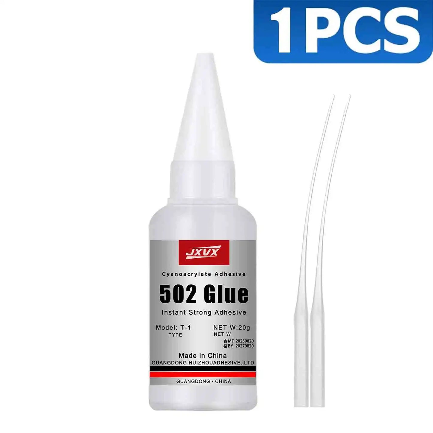 50/20g Multi-purpose 502 Instant Strong Super Glue Universal Superglue Mighty Instant Glue for Resin Ceramic Metal Glass Fast Dry