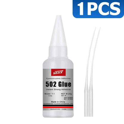 50/20g Multi-purpose 502 Instant Strong Super Glue Universal Superglue Mighty Instant Glue for Resin Ceramic Metal Glass Fast Dry