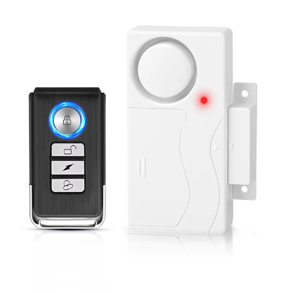 Awapow Wireless Door Alarm With Remote Control Anti-Theft Door And Window Security Alarms Home Security Sensor Burglar Alarms