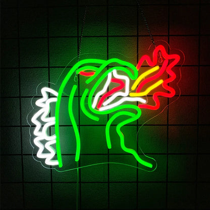Anime Neon Sign, Dinosaurs Neon Sign, LED Neon Lights for Bedroom Wall Game Room, Party Decor for Kids Boys Man, Cave, Gifts