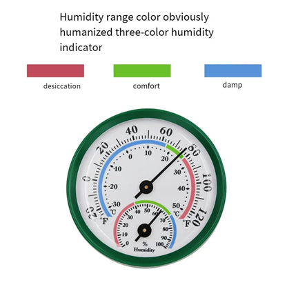 2.28" Thermometer Hygrometer Wall Hung Temperature Humidity Meter Gauge Indoor Outdoor Sauna Room Temperature Humidity Tester