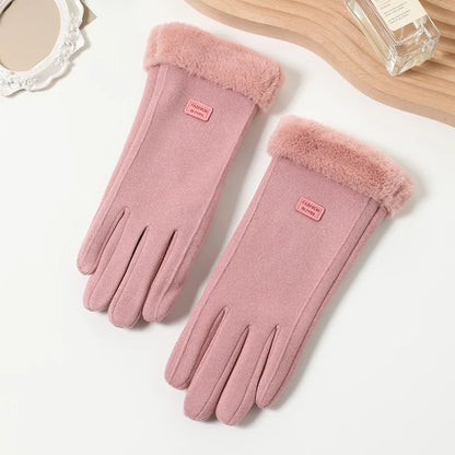 Women's Winter Warm Touchscreen Gloves, Plush Lined Thick Outdoor Leisure Protection