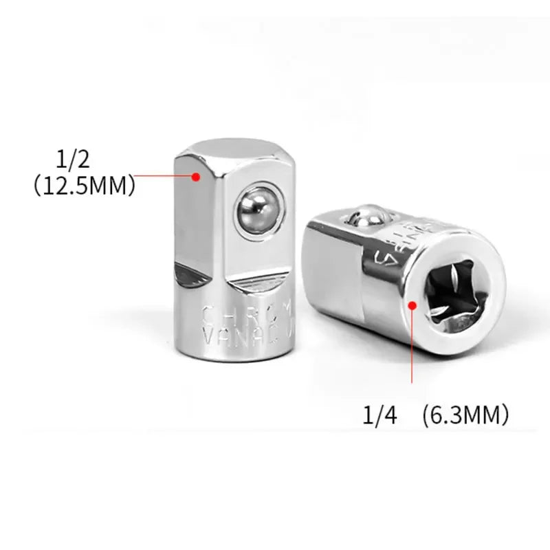 1 Pcs 1/4 3/8 1/2 Ratchet Wrench Socket Adapter Converter Drive Reducer Air Impact Wrench Adapter Repair Hand Tools