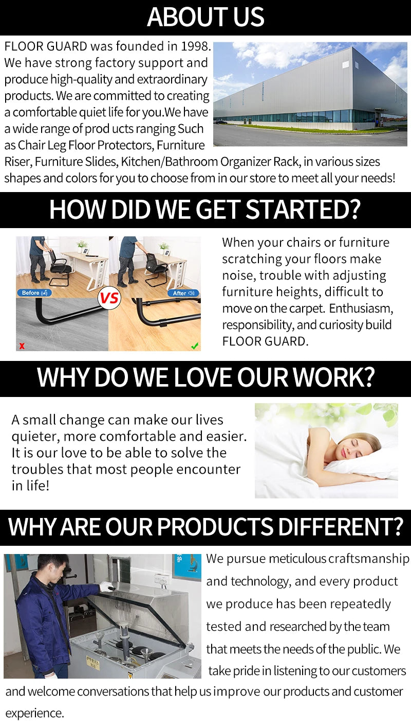 8Pcs, Silicone Chair Leg Floor Caps, Floor Protectors, Chair leg Foot End Covers for No Noise