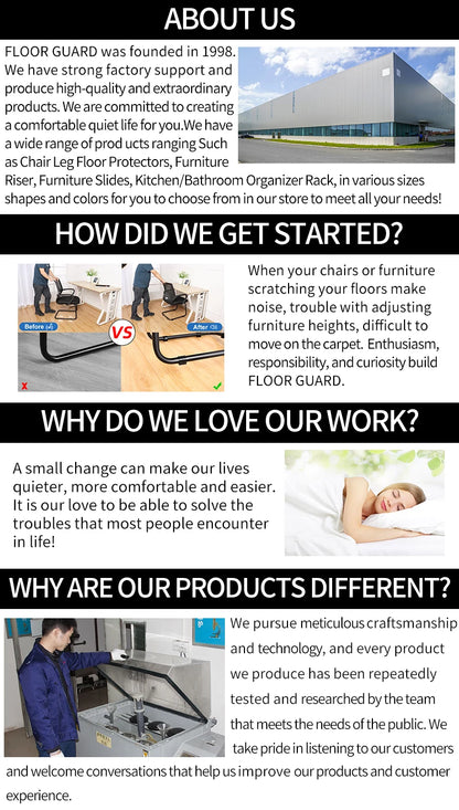 8Pcs, Silicone Chair Leg Floor Caps, Floor Protectors, Chair leg Foot End Covers for No Noise