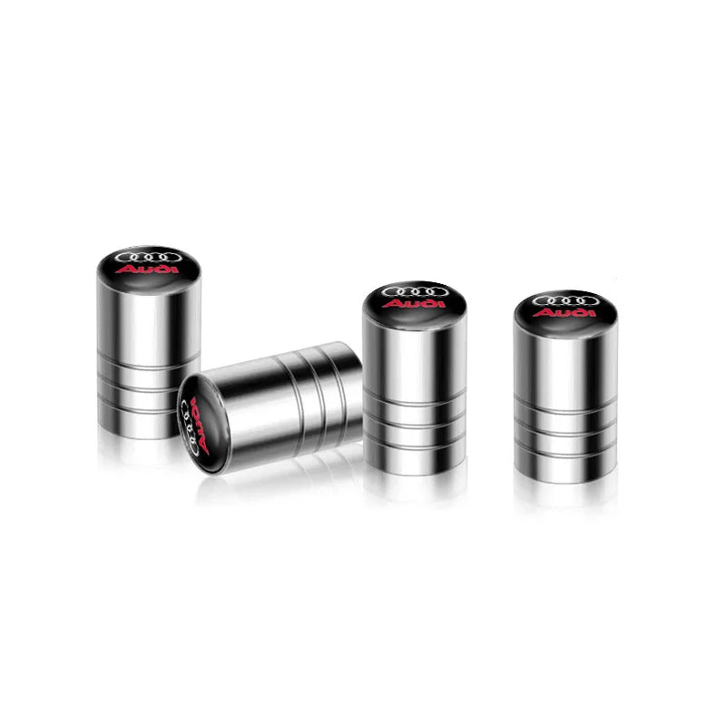 4 unids tapa de válvula de coche, tapas de válvula de rueda, cubierta antipolvo, accesorios de neumático para Audi S line Sports A1 A3 A4 A5 A6 A7 A8 Q2 Q3 Q5 Q7 TT S5 S3 S4
