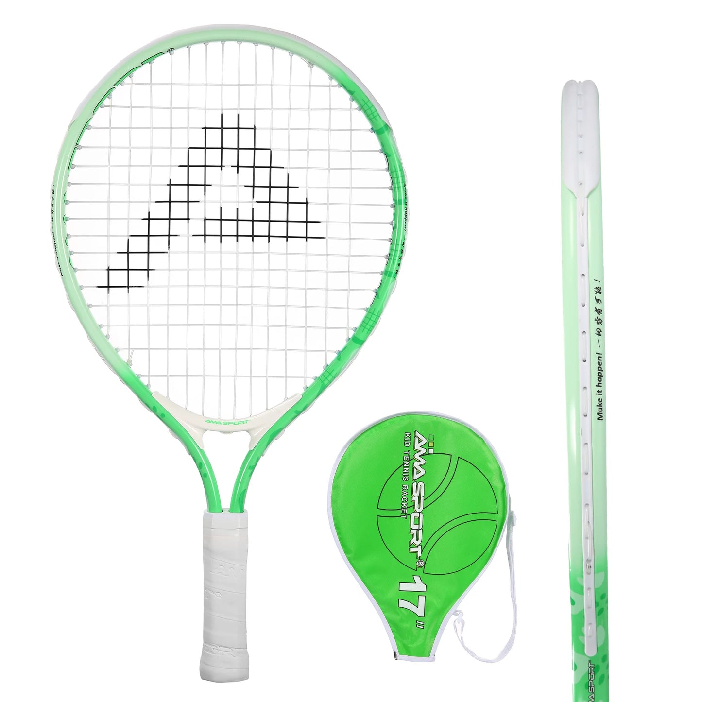 Tennis Rackets for Kids Toddlers 17'' with Cover Bag for Girl and Boy Tennis Racquet, AMASPORT