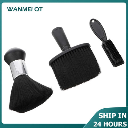 2/3-piece Neck Dust Collector Hair Cleaning Brush for Hairdressers Neck Dust Collector Hairdresser Salon Blade Clean Brush Tool