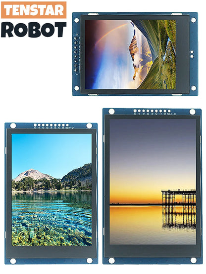 TENSTAR ROBO 2.4 / 2.8 / 3.5 Inch 240x320 320x480 SPI TFT Serial Port Module 5V/3.3V PCB Adapter, ST7789V/ST7796S LCD Display