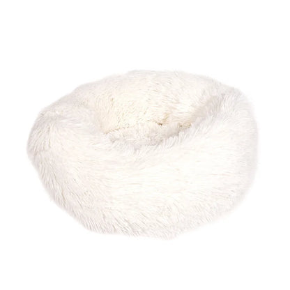 40-90cm Round Pet Bed for Large Dog Bed Super Soft Cat Bed Long Plush Dog House for Medium Dog House Winter Warm Sleeping
