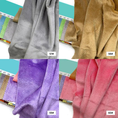 45x50cm 34~66# Plush Fabric For Sewing 5mm Pile Length 100 Polyester Hair Material For Popular Cotton Dolls DIY Handmade Fabric