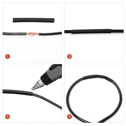 164/328/530/560/580/800PCS Heat Shrink Tubing 2:1 Electrical Wire Cable Wrap Assortment Electric Insulation Heat Shrink Tube Kit