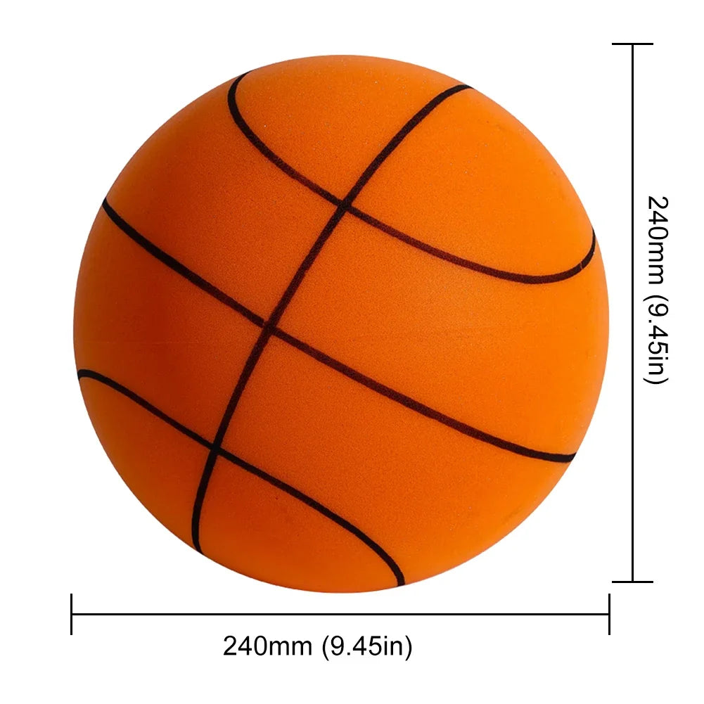 Mute Silent Basketball Diameter 18/21/24 CM Indoor Silent Skip Ball Squeezable Silent Child Sports Toy Game Bounce Basketballs