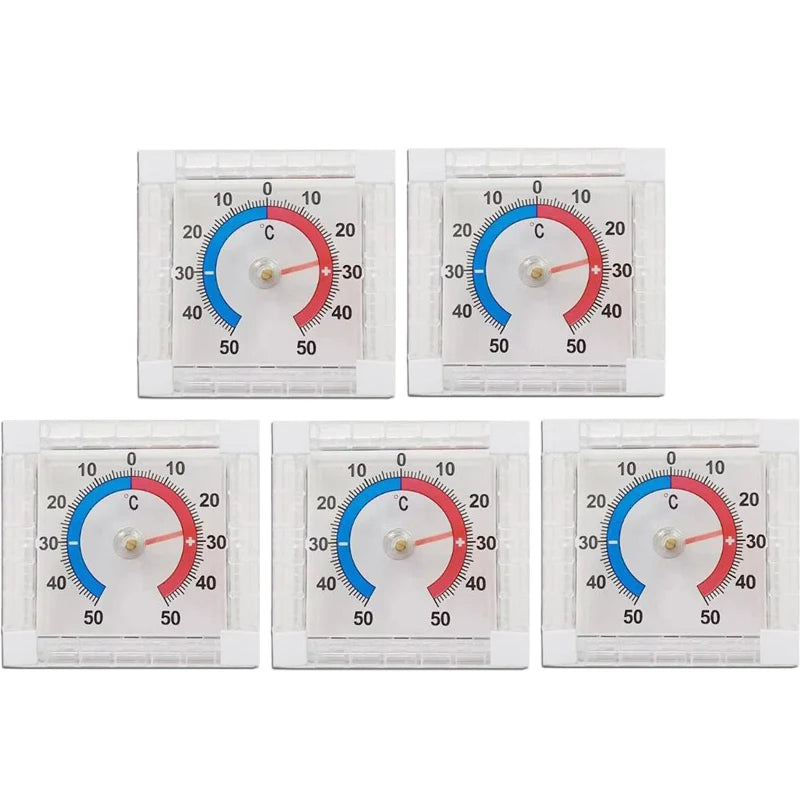 No Battery Dial Thermometer Outdoor Indoor Window Wall Temperature Thermometer -50°C~50°C Home Graduated Disc Measurement