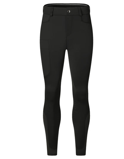 Professional Men's Equestrian Pants Full Silicone Anti-Slip Horse Riding Sports Pants Elastic Quick-Dry Horseback Riding Pants M