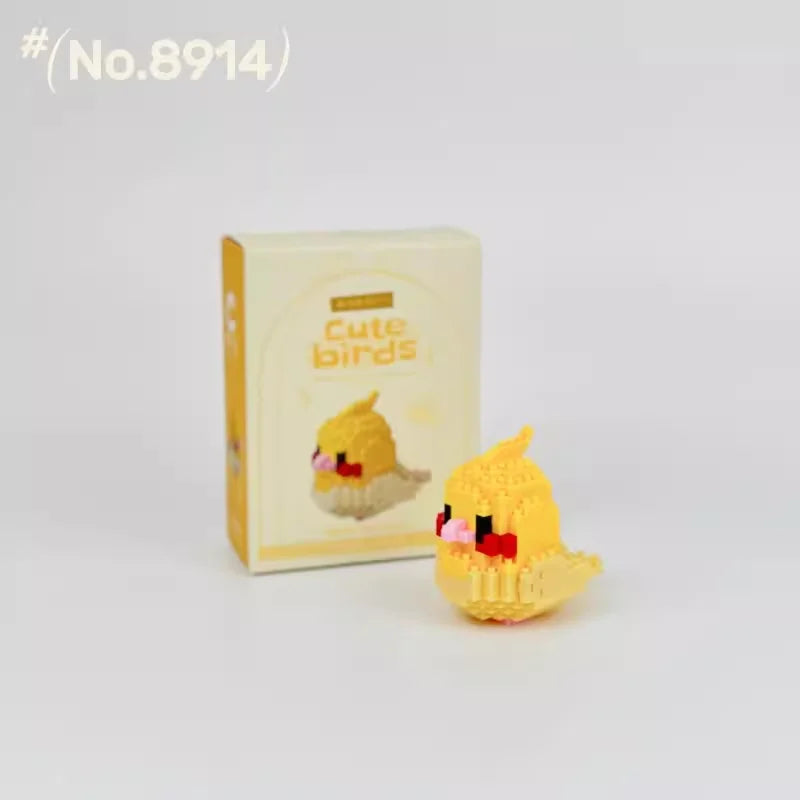 Moe Bird Series Building Block Toys Assembly, Tabletop Ornaments, Children's Educational Toys, Suitable for Boys and Girls, Christmas Gift