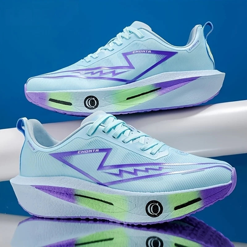 Men's Fashionable Casual Comfortable Sports Running Shoes - Breathable Fabric Upper, Non-Slip, Wear-Resistant, Shock-Absorbing Sole, Round-Toe Lace-Up Casual Running Shoes, Suitable for All Seasons