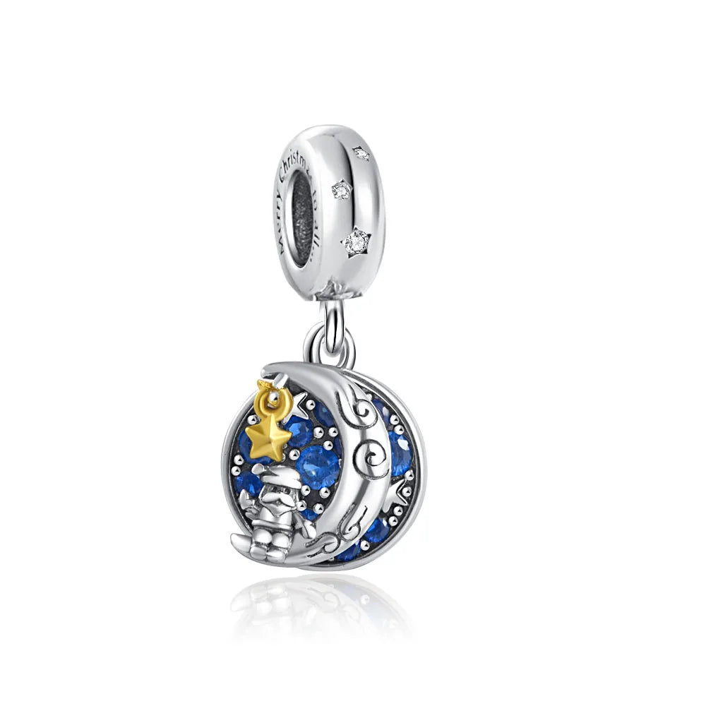 New Hot Selling Blue Pentagram, Butterfly Bead Turtle, Fish Pendant Suitable for European Original Bracelet DIY Exquisite Jewelry