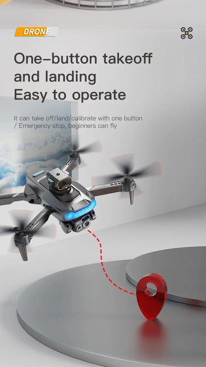 Drone, 4K Professional Camera 8K GPS HD Aerial Photography Dual-Camera Omnidirectional Obstacle Avoidance Drone, Camera Drone