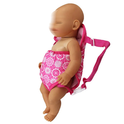Doll accessories for 15-17 inch newborn doll backpack, seat towel, blanket, toy diaper, panties bag