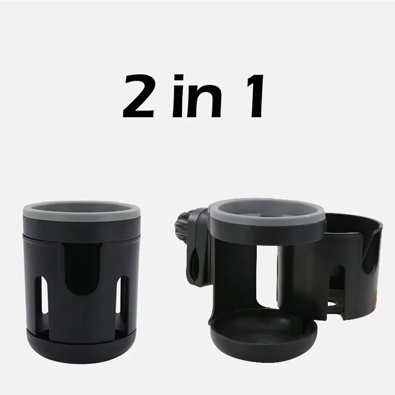 Stroller Cup Holder Phone Support Milk Bottle Drink Cup Holder Conversion 2 Cups Universal for Pram Baby Stroller Accessories
