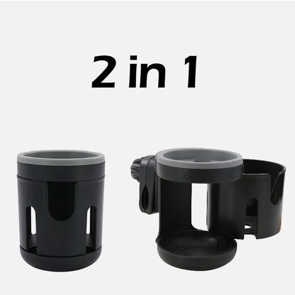 Stroller Cup Holder Phone Support Milk Bottle Drink Cup Holder Conversion 2 Cups Universal for Pram Baby Stroller Accessories