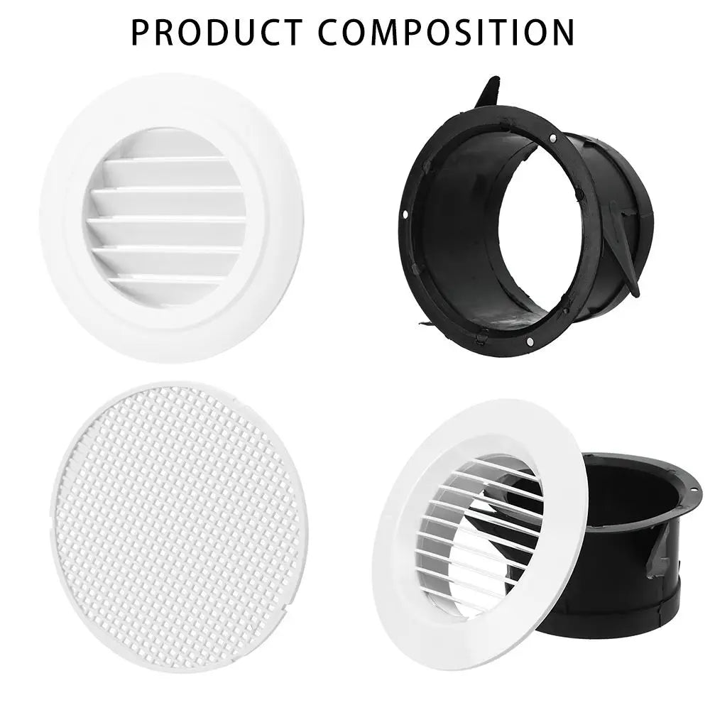Various Shapes 100/150mm Round Ducting Ventilation Cover Air Vent Extract Valve Grille Air Circulation Vents Cover