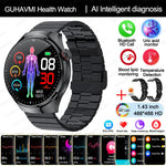 New Nursing Grade Smart Watch, Blood oxygen Blood Lipid Uric Acid ECG+PPG Body Temperature Bluetooth Call Health Smartwatch, Apple Health