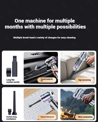 NEW Car Vacuum Cleaner, 998000PA Mini Cordless Powerful Portable Car Vacuum Cleaner for Home, Handheld Blower Car Cleaner