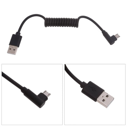 60W Fast Charging USB C to USB2.0, USB A to Micro USB, Type C to Type C Coiled Cable, 90 Degree Right Angle Design Cable for Smartphone Tablet Speaker Headphone