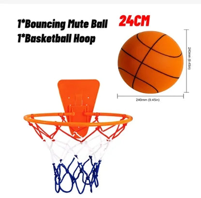 Mute Silent Basketball Diameter 18/21/24 CM Indoor Silent Skip Ball Squeezable Silent Child Sports Toy Game Bounce Basketballs