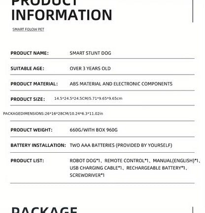 Intelligent Robot Dog, Remote Control Electronic Sing Dance Follow, Smart Interactive Stunt Music Toy, Programmable Puppy, Kid Gift